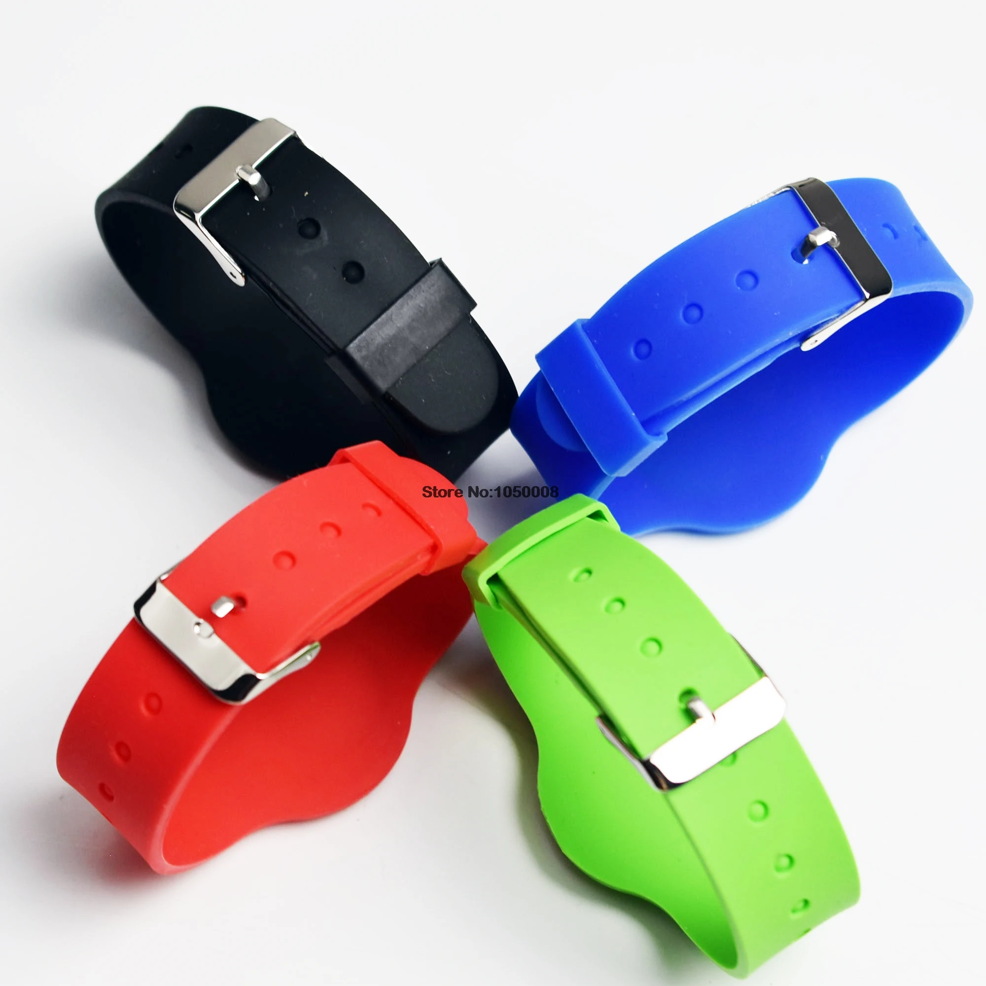 10Pcs/Lot 13.56Mhz 1K S50 Silicone Electronic Wristband Bracelets Wrist Band NFC Card