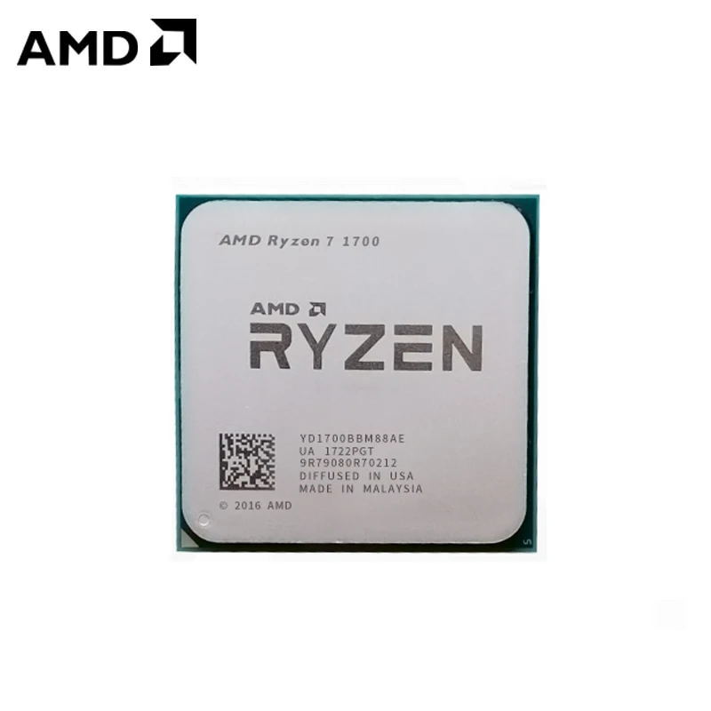 AMD Ryzen 7 1700 R7 1700 3.0 GHz Eight-Core Sixteen-Thread CPU Processor 65W YD1700BBM88AE Socket AM4