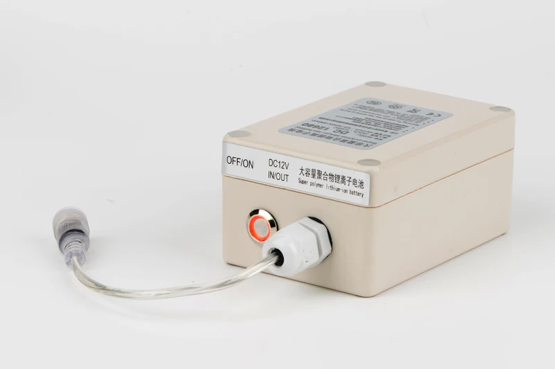 10 juegos por lote DC 12680 impermeable 12V 6800mah batería súper potente batería recargable de polímero de iones de litio paquete para cámara CCTV