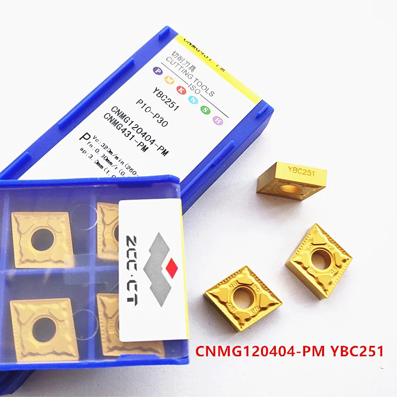 10P CNMG120404,CNMG120408,CNMG120412,120404-PM/120404-DF,120404/-DM YBM25 CNC Lathe Tool Turning Carbide Insert For Steel