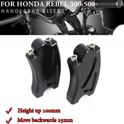 Motorcycle Handlebar Risers Handle Bar Lift Clamp Adapters For Honda Rebel CMX 500 300 CMX500 CMX300 2017-2023 2021 2020