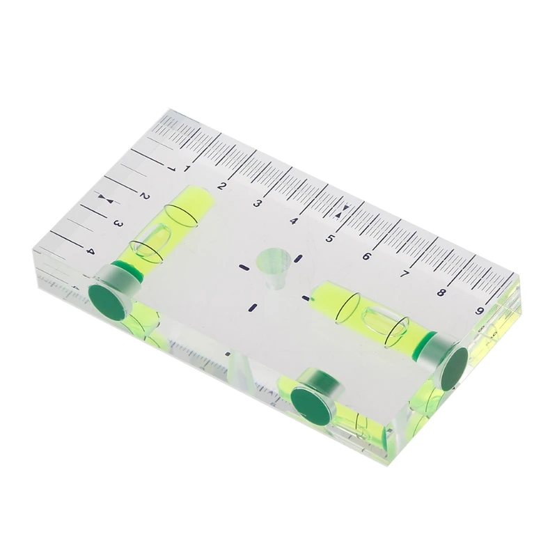 High Precision Transparent Two Direction Magnetic Level Bubble Mini Spirit Level Drop Ship