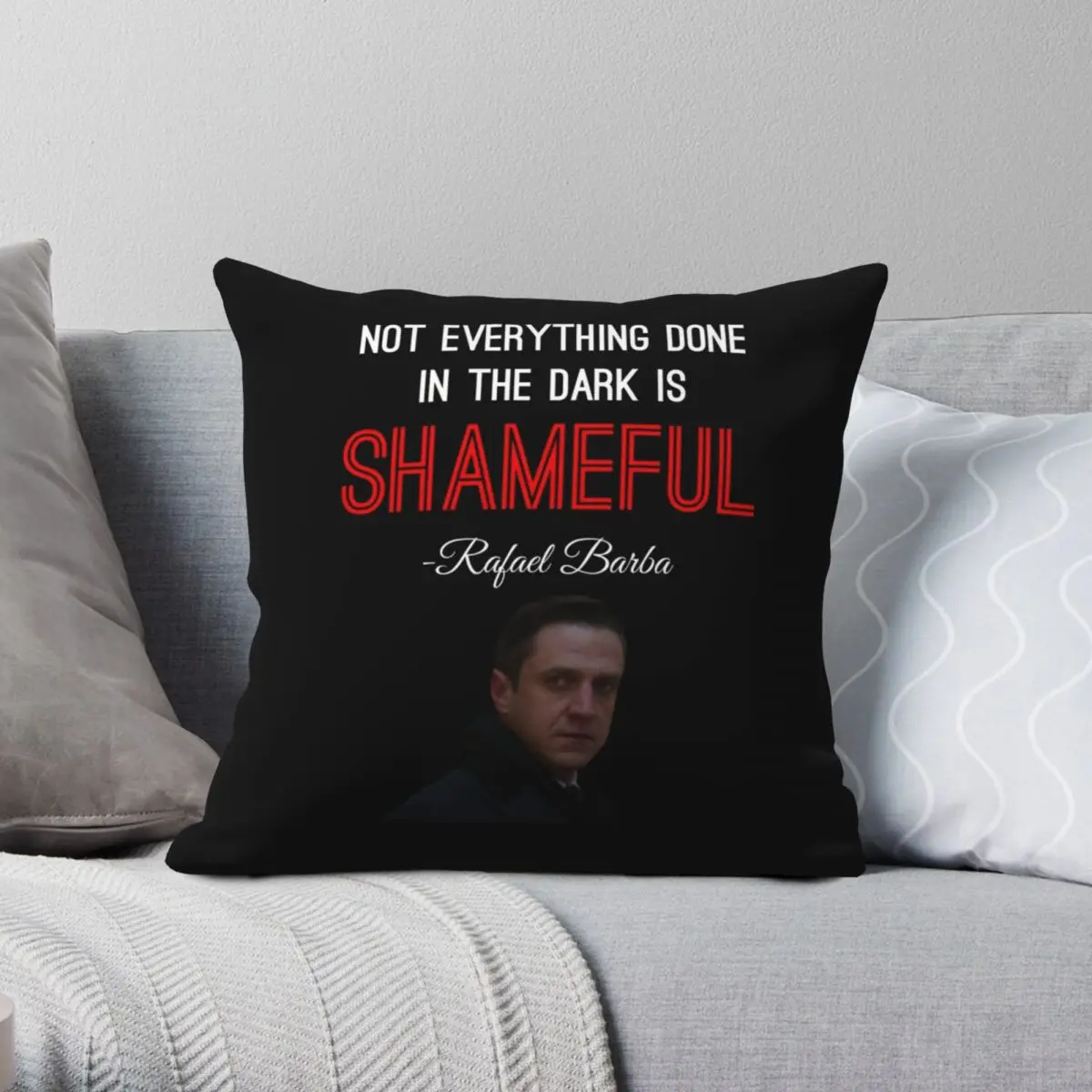 Rafael Barba Know It All Quote Square Pillowcase Polyester Linen Velvet Creative Zip Decorative Pillow Case Home Cushion Case