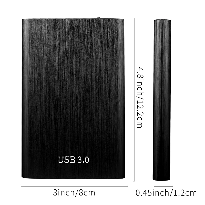 Kim Loại HDD 3 Inch Ổ Cứng Gắn Ngoài 500GB 1TB 2TB HDD USB 3.0 Cho Máy Tính Để Bàn Laptop Bên Ngoài HD Đĩa Cứng Máy Chủ