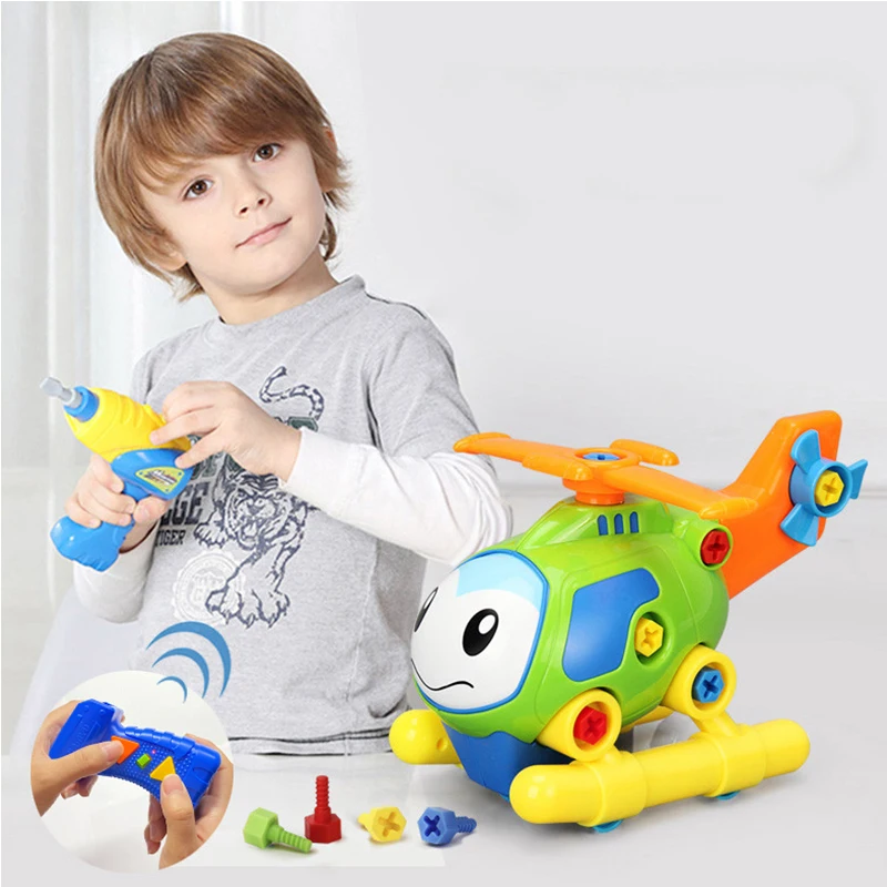 

Электрическая сборка с дистанционным управлением, Набор для изготовления моделей автомобилей, обучающая игрушка, электрический набор для сборки моделей самолетов, подарок