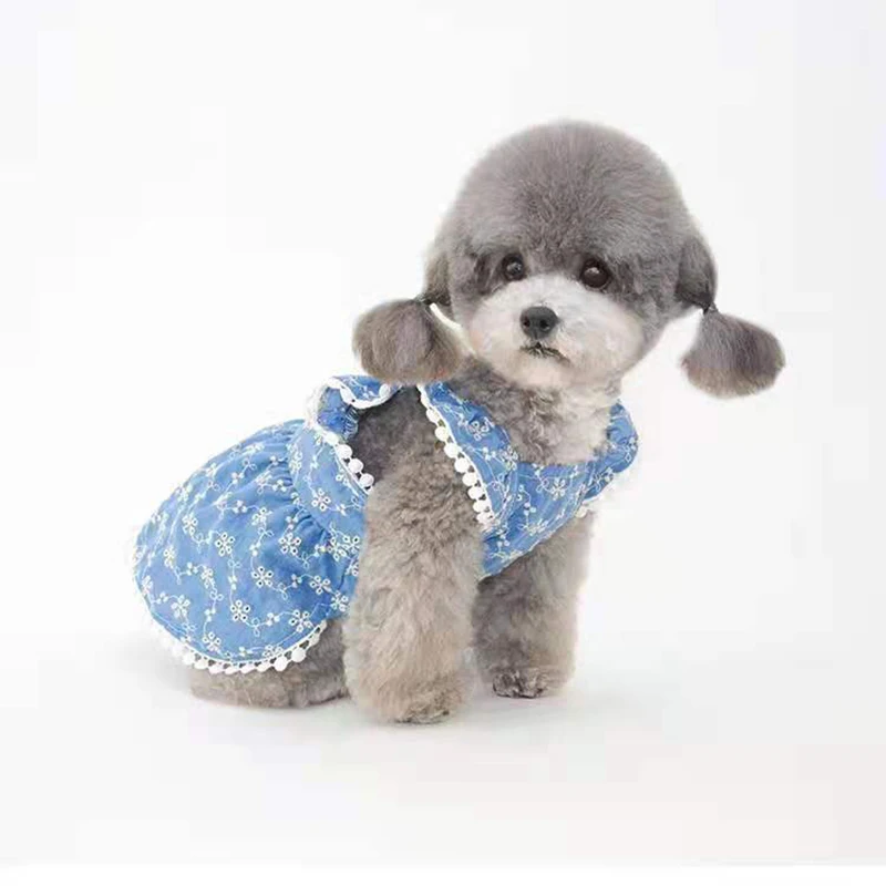 

Summer Small Dog Clothes Puppy Floral Dress Hat Cap Cute Pet Costumes Headwear For Small Dogs Dog Clothing Products Dropshipping