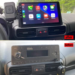 Car Radio For Citroen Berlingo 2019 Opel Combo Cargo 2019 Peugeot Android 14 Multimedia Stereo Player GPS Navigation Head Unit