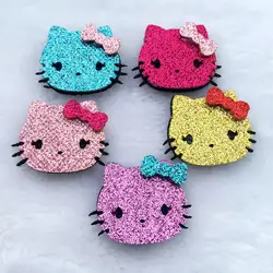 DIY 15pcs Glitter Kawaii Padded Patches 28*36cm Appliques For Clothes Sewing Supplies DIY Craft Decoration C82