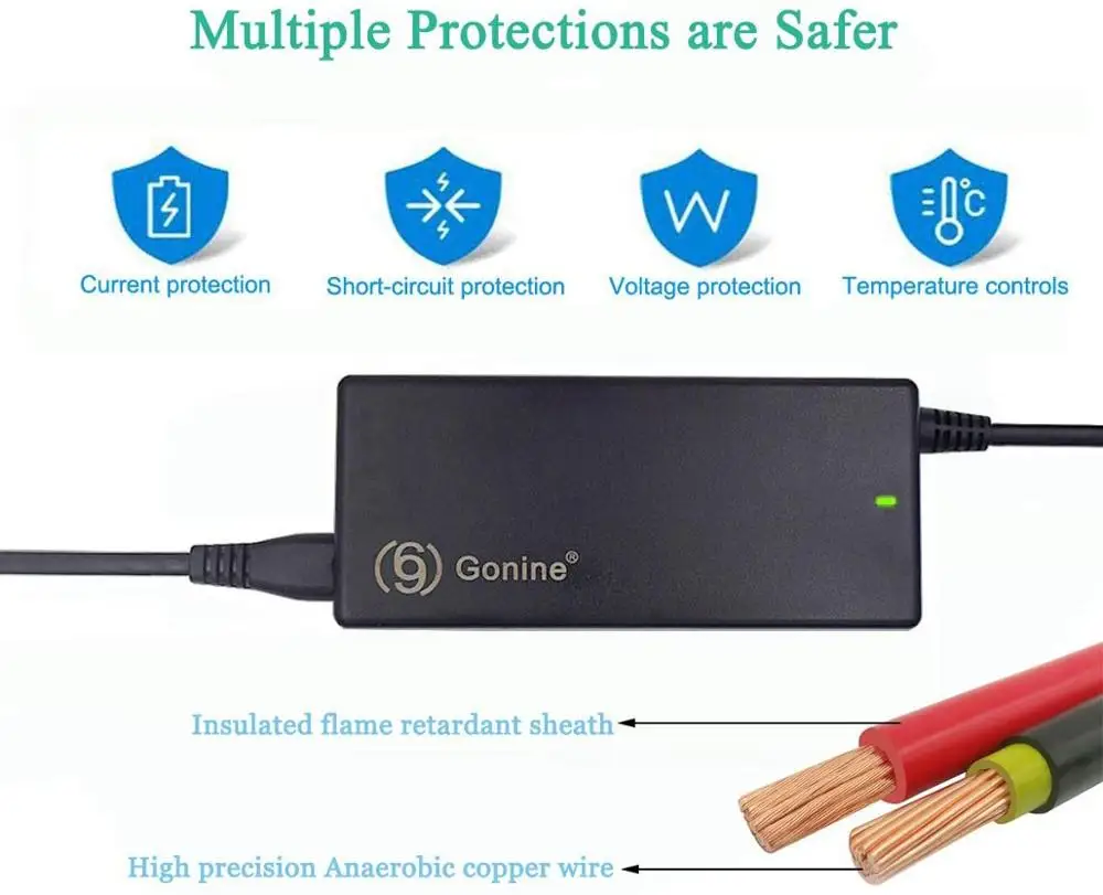 Универсальное зарядное устройство для ноутбука, 90 Вт, 110-240 В переменного тока в постоянный ток, 19 в, 20 в, 15 в, 16 В, совместимо с ноутбуками HP, Dell, Acer, Asus, Toshiba, Gateway, Lenovo