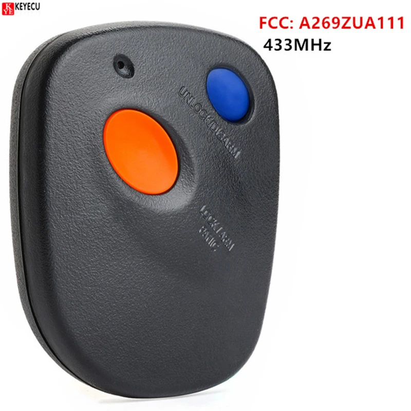 

KEYECU 2 кнопки 433 МГц сменный бесключевой дистанционный автомобильный брелок-передатчик для Subaru Legacy, Outback, Impreza, Baja FCC: A269ZUA111