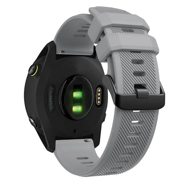 สายคล้องคอซิลิโคนสำหรับ Garmin Forerunner 745 GSP สมาร์ทวอท์ชสร้อยข้อมือ Quick Release กีฬาสายรัด Correa เข็มขัดอุปกรณ์เสริมสายรัดข้อมือ