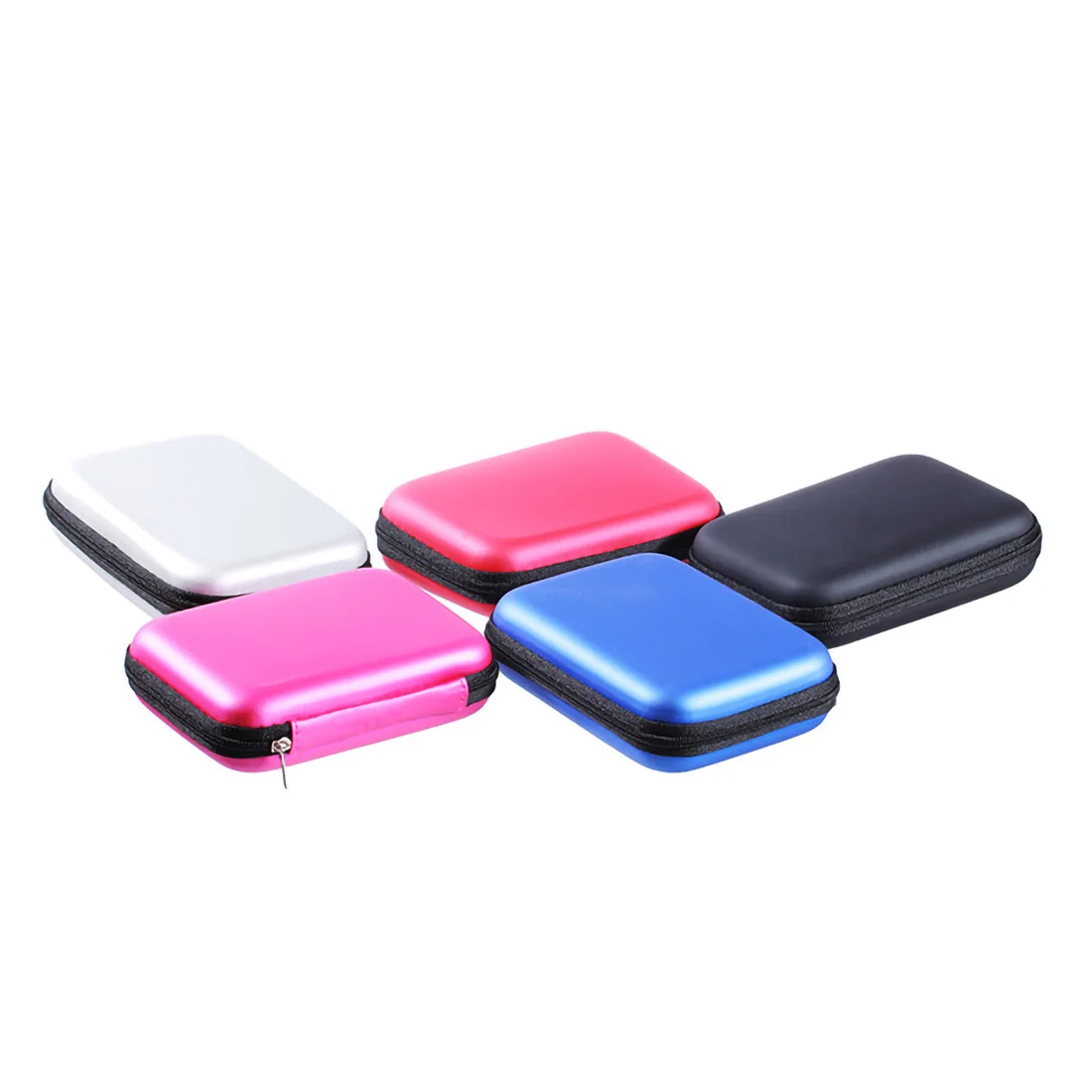 2.5 inch External Hard Drive Disk Protective Case HDD SSD Carry Bag Portable Pouch USB Cable Power Bank Organizer Storage Box