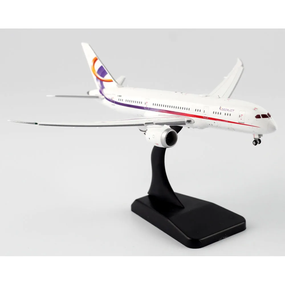 1:400 อัลลอยด์ของสะสมเครื่องบินของขวัญ JC Wings EW4788002A Deer Jet Boeing B787-8(BBJ) Diecast Aircraft Jet Model 2-DEER Flaps Down