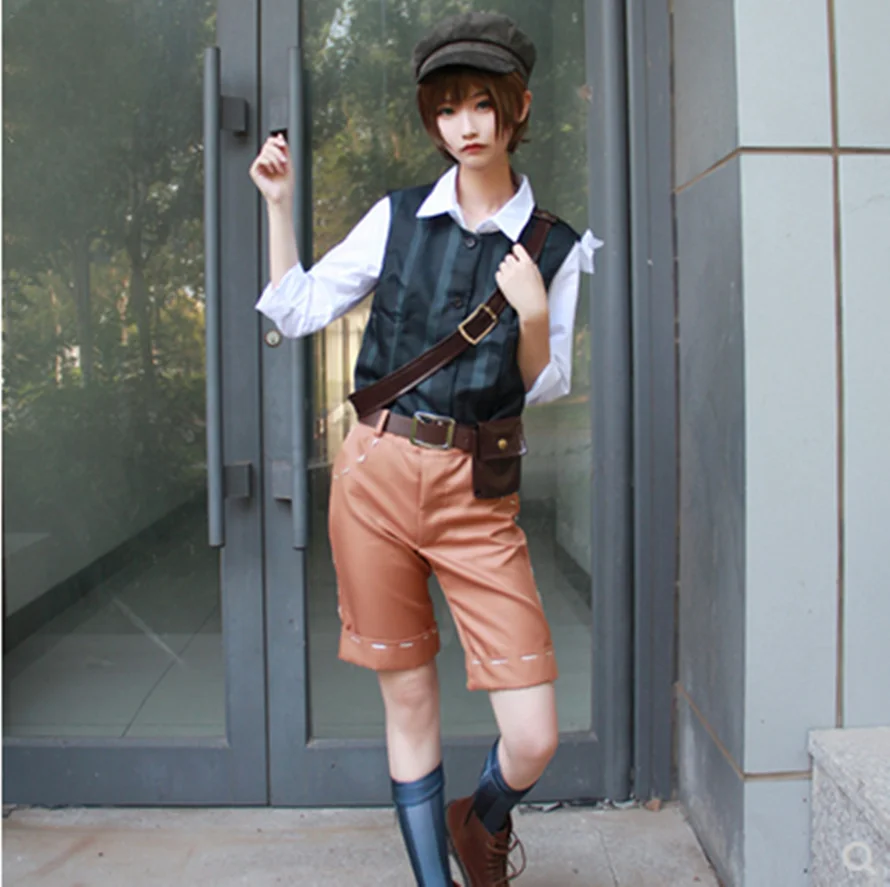 Naibb Subedar cos hombre mujer Identity V anime cosplay disfraz conjuntos Camisa + chaleco + Pantalones + Accesorios + sombrero