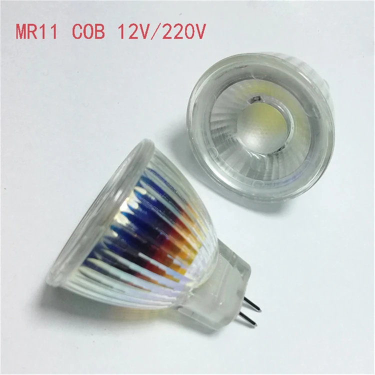 Led spotlight bulb 7w mr11 cob led mini bulbs 35mm gu10 220V 110V AC 12V LED spot light 7W GU10 MR11 led light lamp