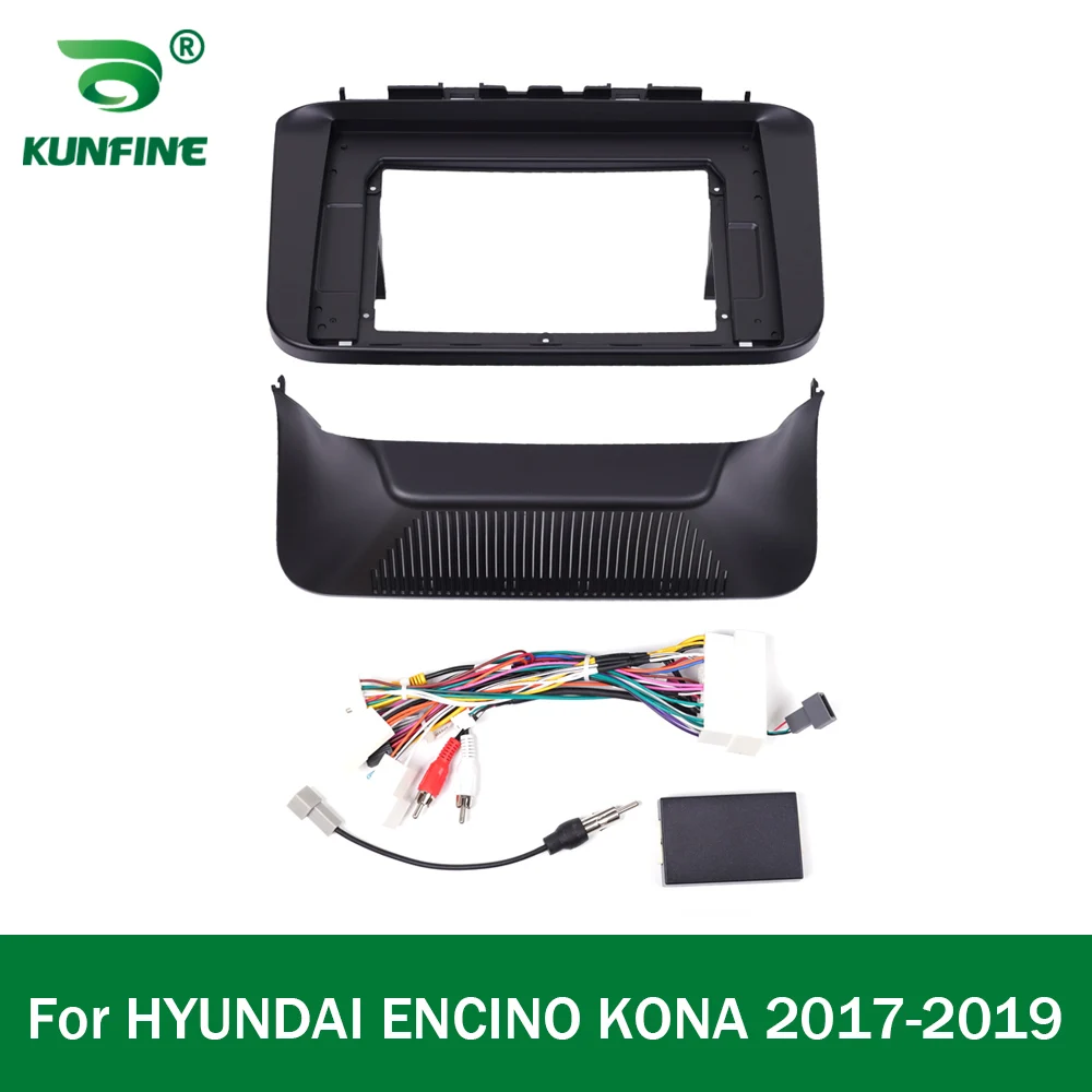 Car GPS Navigation Stereo For HYUNDAI ENCINO KONA 2017 18 19 Radio Fascias Panel Frame Fit 2Din 10 inch In Dash headunit screen