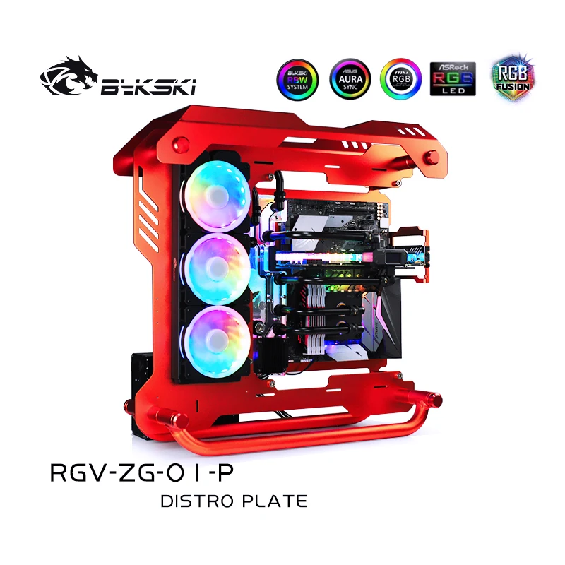 Bykski Distro Plate Water Cooling Kit for ZEAGINAL Z01 Chassis CPU GPU RGB RGV-ZG-01-P