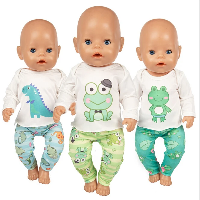 

Frog Set Doll Clothes Fit 17 inch For 43cm Baby Doll New Born Doll Clothes