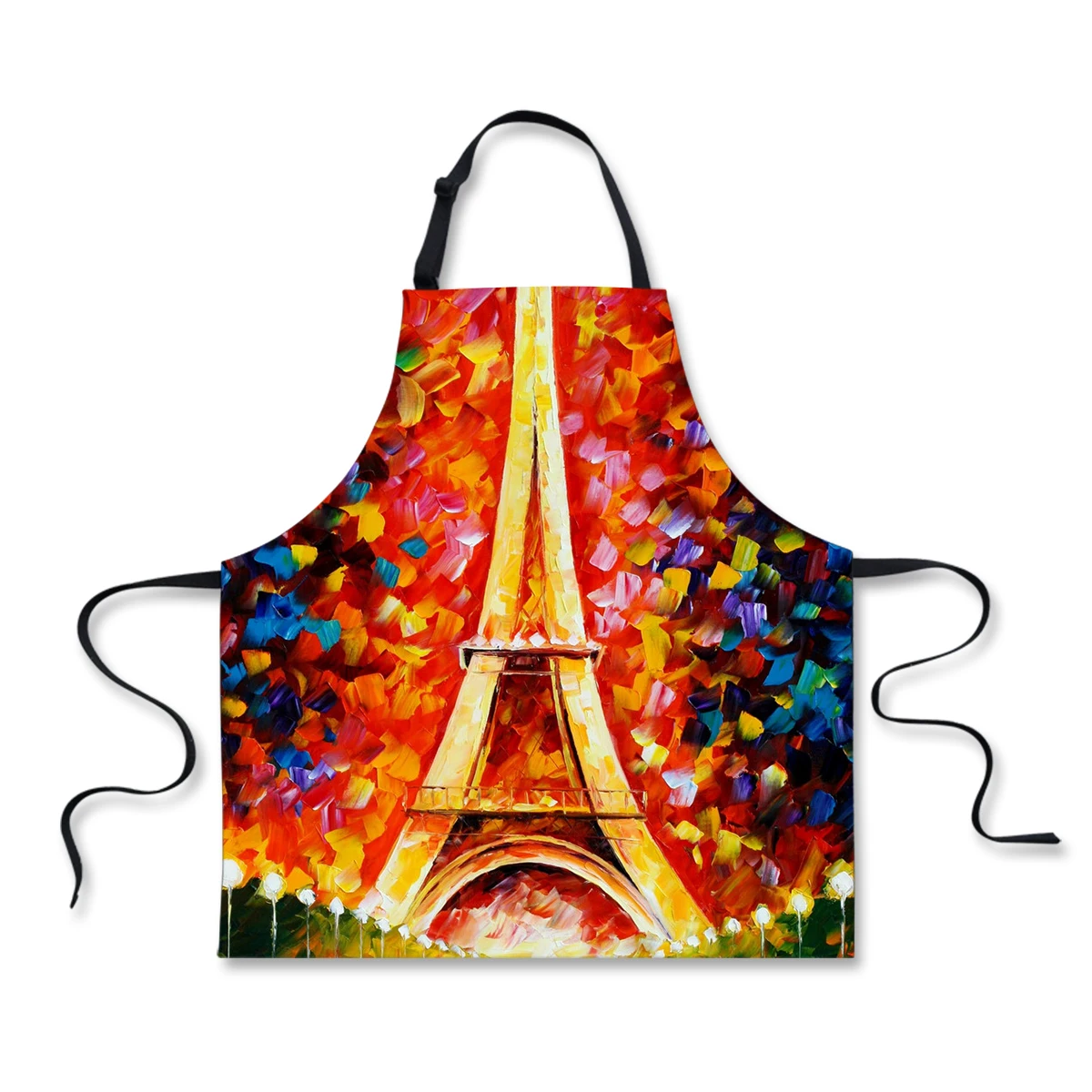 

Kitchen Apron European Landscape Print Woman Men Chef Cooking Backing Accessories Aprons Funny Retro Sleeveless Apron For Bbq