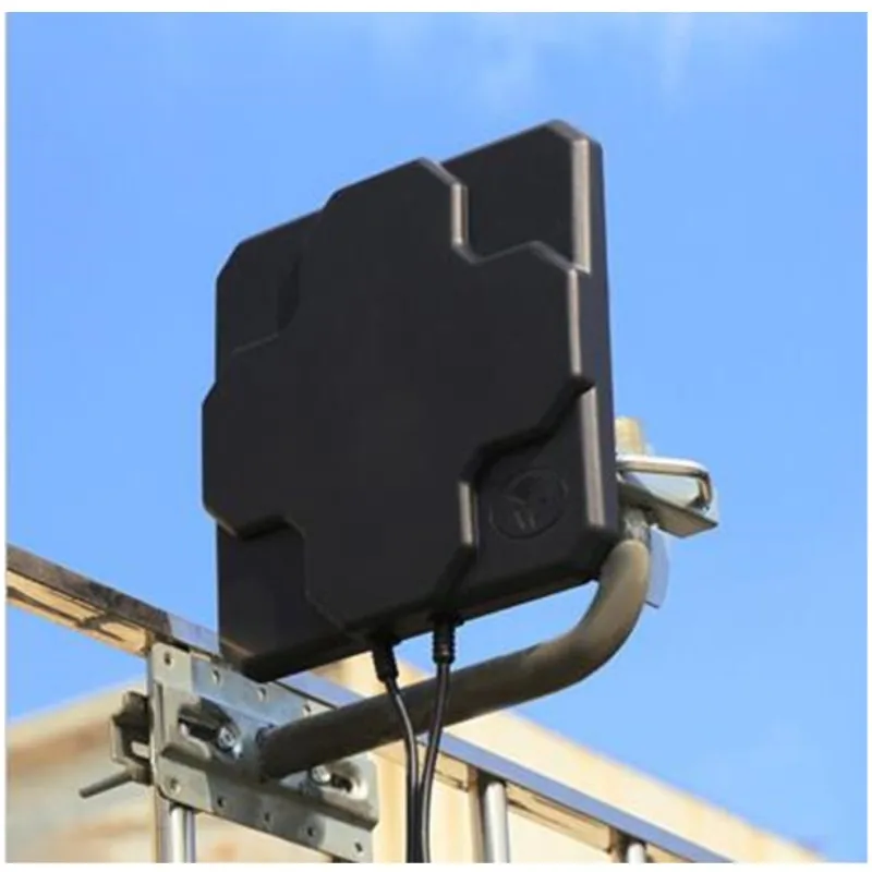 2*22dBi outdoor 4G LTE MIMO antenna,LTE dual polarization panel antenna SAM -Male connector