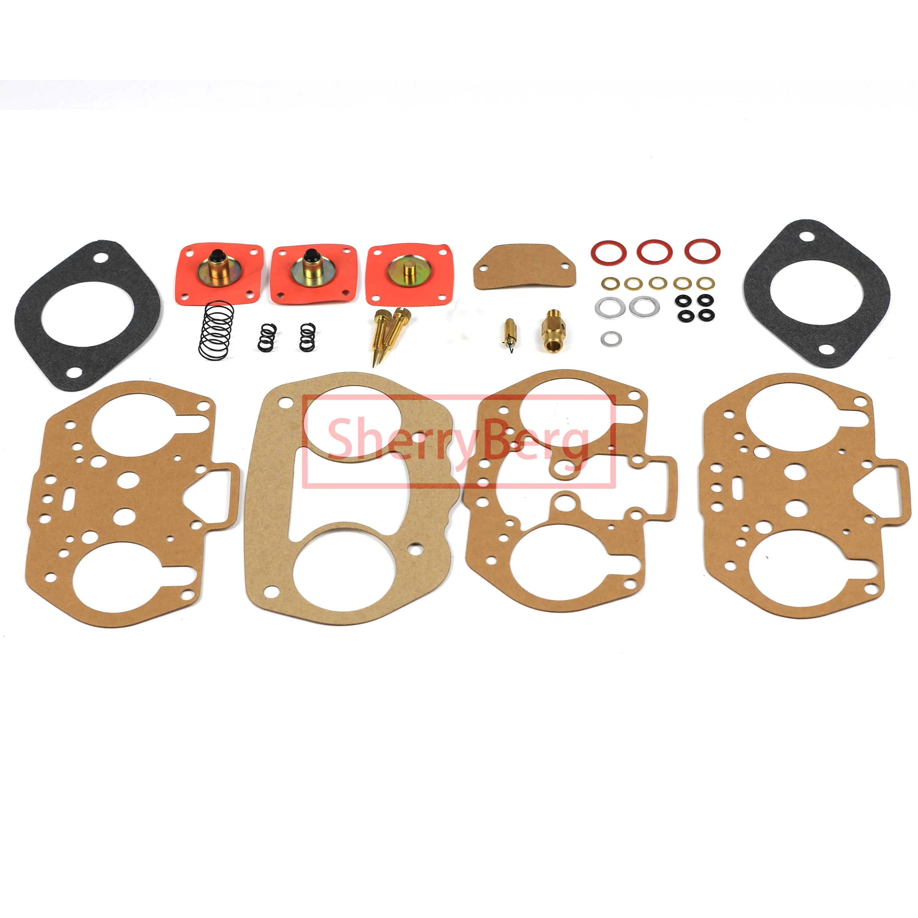 SherryBerg carburettor carb conversion kit for VW TYPE 1 FAJS HPMX WEBER IDF DUAL 44mm CARB KIT T1 short linkage GOOD QUALITY 44