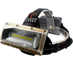 USB Rechargeable Headlamp, 20W COB High Bright LED Headlights Work Light Headlamp with Red Blue Flash for Camping Hunting