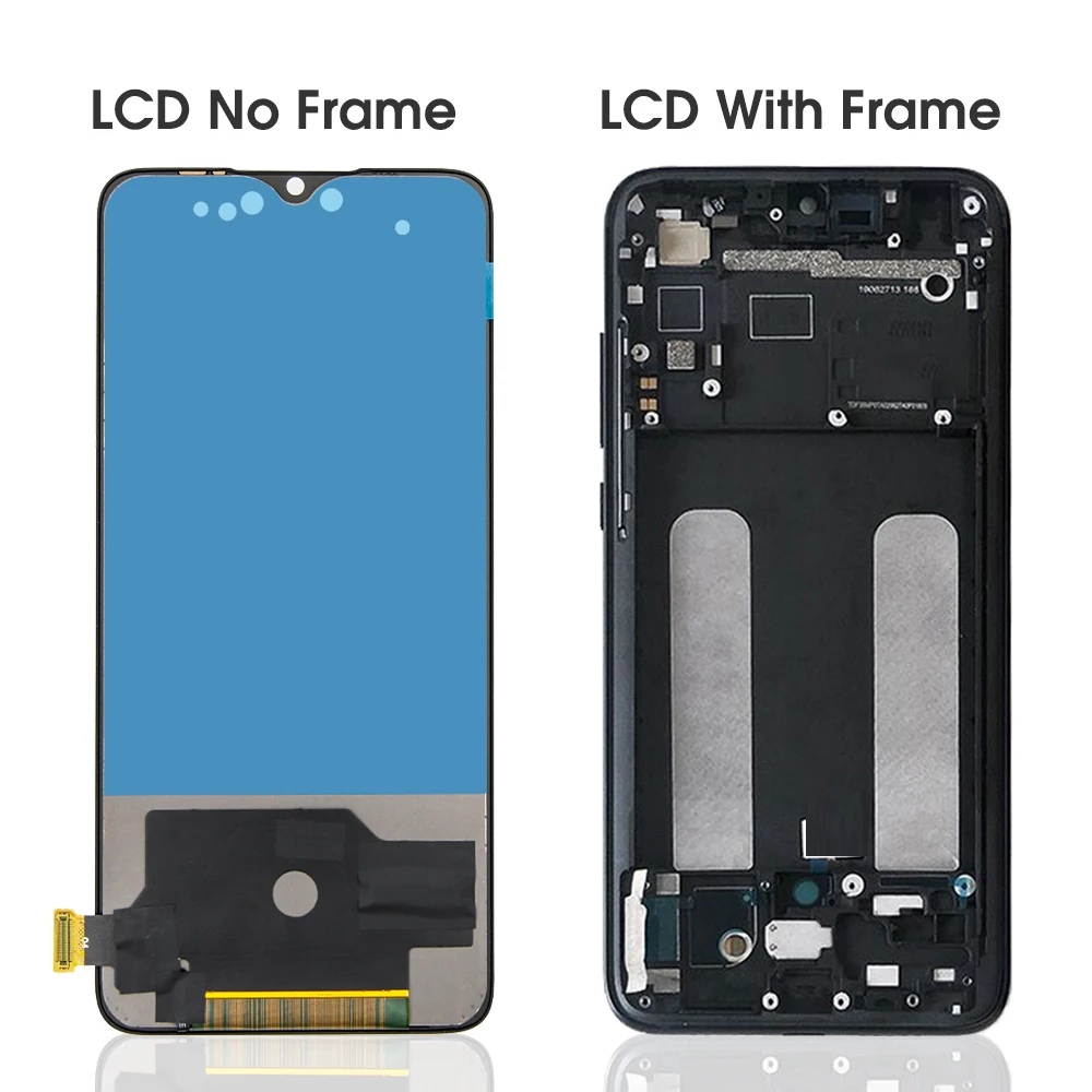 100% Tested For Xiaomi CC9 LCD Display Touch Screen Digitizer Assembly With Frame Replacement For Xiaomi Mi 9 lite M1904F3BG Lcd