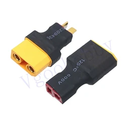 1 Pair RC T Style Plug to XT90 Female Male Adapter Connector for RC Car Boat Drone Lipo/NiMH Battery Charg