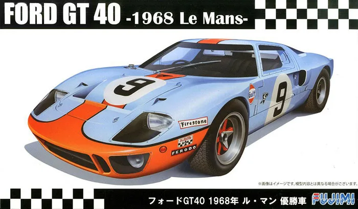 1/24 Fujimi Plastic Assembly Car Model Toy Static Model Ford GT40 Mk-II 1966 LeMans Series DIY Assembly Kit #12603/604/605/606