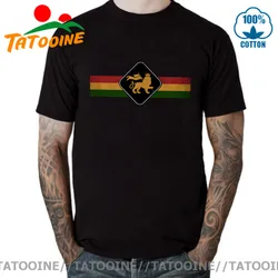 Tatooine Vintage Rasta Lion Session T shirt Camiseta Retro Rastafari Lion T-shirt homme Jamaica Judah Lion King Tee shirt hombre