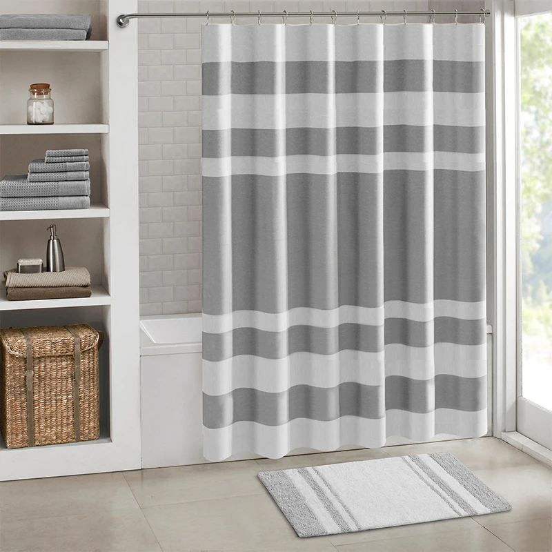 Waterproof Fabric Shower Curtains, Monochromatic, Bath Curtains for Bathroom, Bathtub, Large, Wide Bathing Cover, 180x180cm