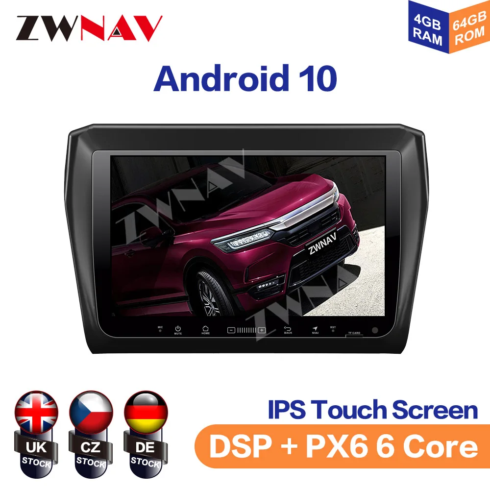 Car Android 10 8 Core DSP GPS Navigation For Suzuki Swift 2017-2019 Auto Radio Stereo Head Unit Multimedia Player No DVD Player