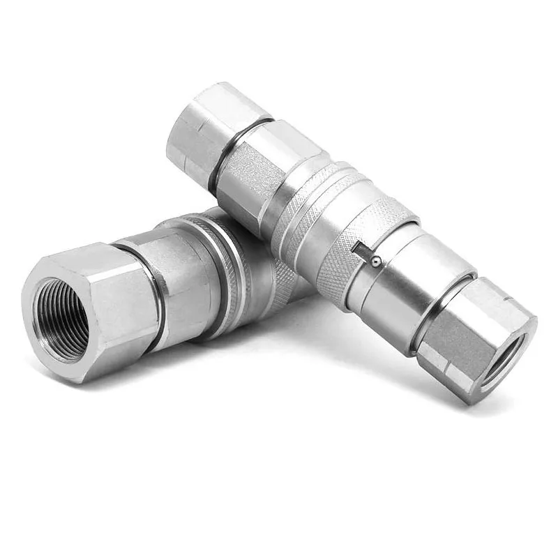 Accessories Oil Pipe Joint Inter 1-Inch Hydraulic Quick Coupling Closed Steel Material Plug Connector Assembly