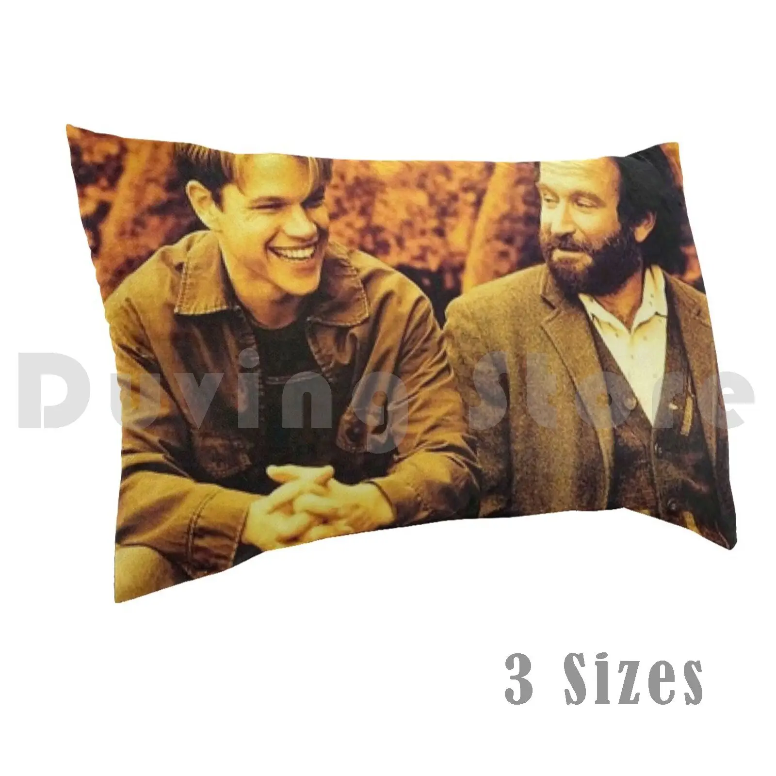 Williams Matt Damon PosterPillow case Movie Hunting Ben Mit College Old Damon Salvatore Good Young