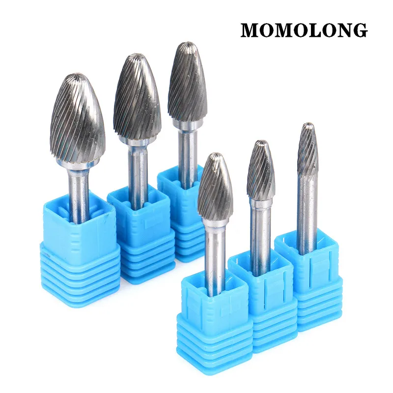 F Type 1PCS Head Tungsten Carbide Rotary file Tool Point Burr Die Grinder Abrasive Tools Drill Milling Carving Bit Tools