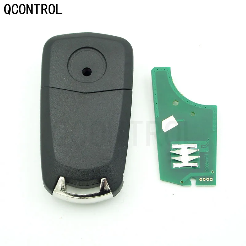 QCONTROL-mando a distancia para coche, 2 botones, 433MHz, PCF7941, traje para Opel/Vauxhall Astra H 2004 - 2009, Zafira B 2005 - 2013