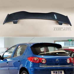 For Citroen C2 Spoiler ABS Plastic Hatchback Roof Rear Wing Body Kit Accessories