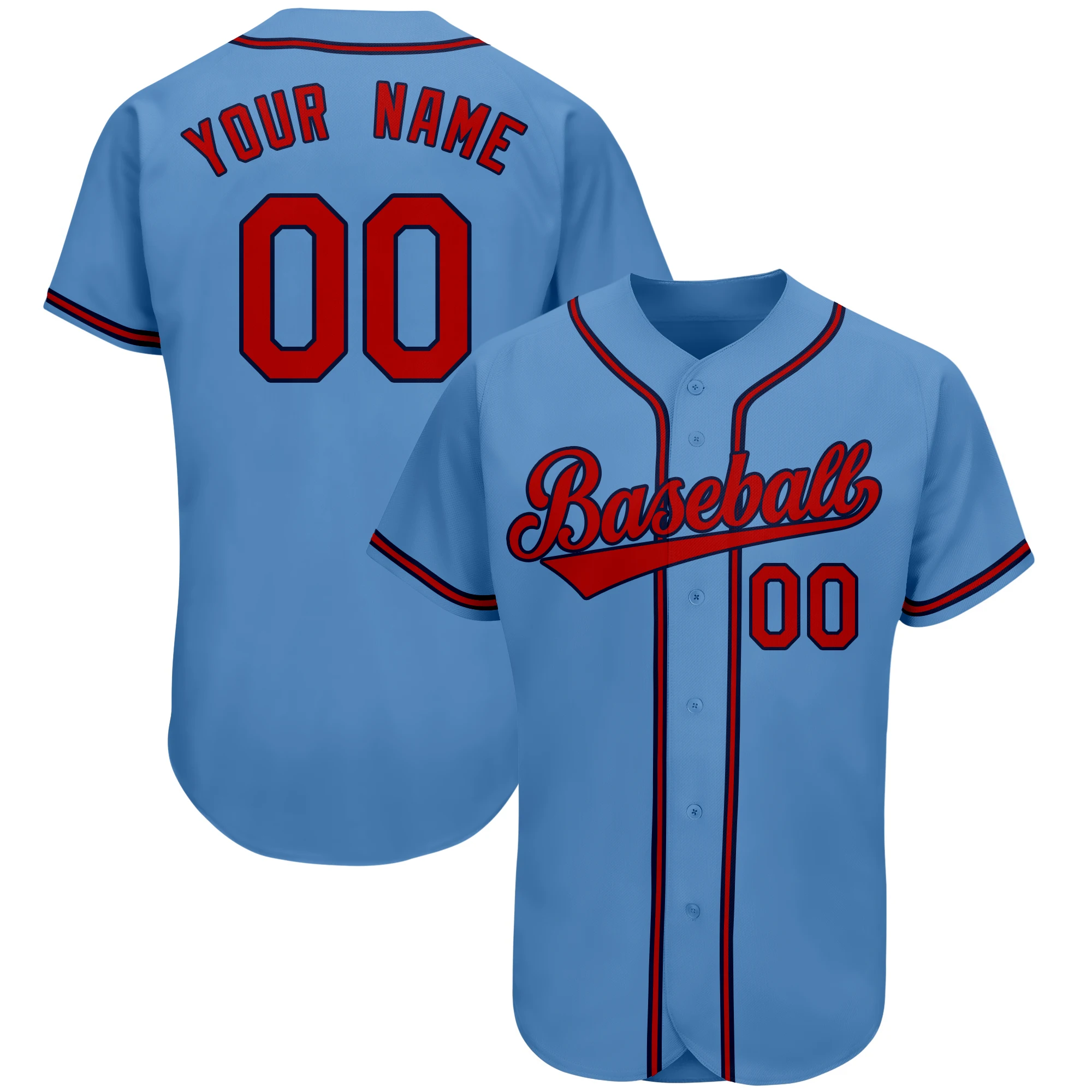 Custom Baseball Jersey Couples Team Jersey Mesh Button Down Personalized Softball Shirt Printed Name&Number