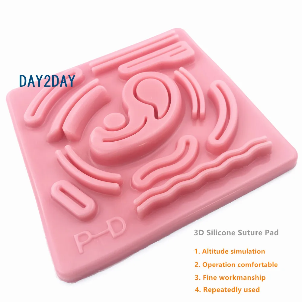 Skin Suture Training model 3D Silicone Laparoscopic Simulation Stitching Module reusable For Teaching Demonstrations 1pcs
