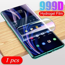 OnePlus 7 Pro 화면 보호기 OnePlus 7T Pro OnePlus 8 Pro 화면 보호기 필름 용 전체 하이드로 겔 필름 유리가 아님