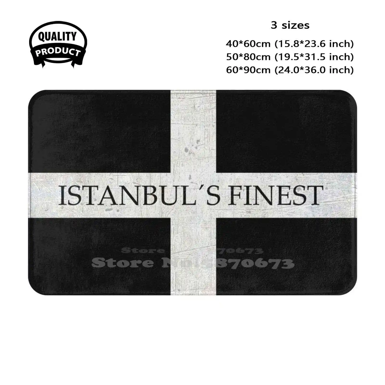 Istanbul Finest Turkey Football Fans Ultras Hooligans Soccer Soft Cushion Home Carpet Door Mat Car Rug Besiktas Ultras 1312