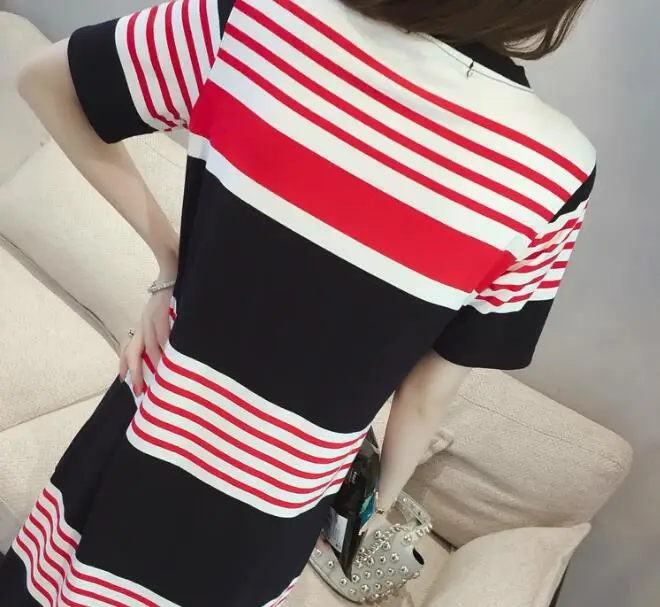 New Autumn Summer Short Sleeve Striped Maternity Nursing Dress Pregnant Clothes Dresses For Pregnancy Woman Breastfeeding Dress