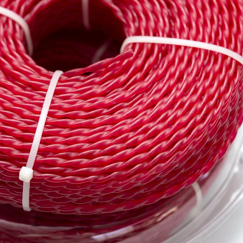Línea de corte en espiral de 3,0 MM, cable de nailon giratorio para desbrozadora, repuestos para cortacésped, nuevo modelo