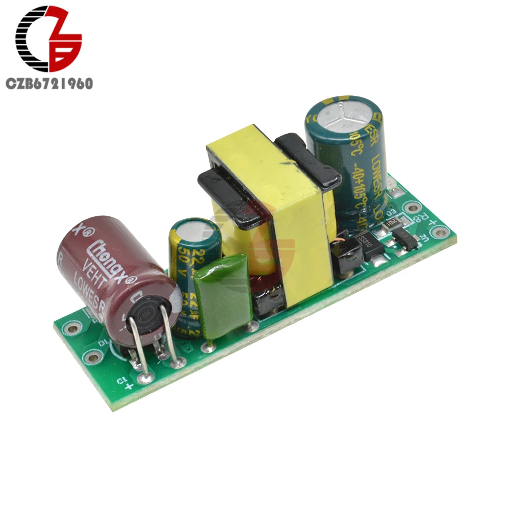 220V to 12V 400mA AC-DC Step Down Buck Converter Module Power Transformer Temperature Short Circuit Protection Power Supply