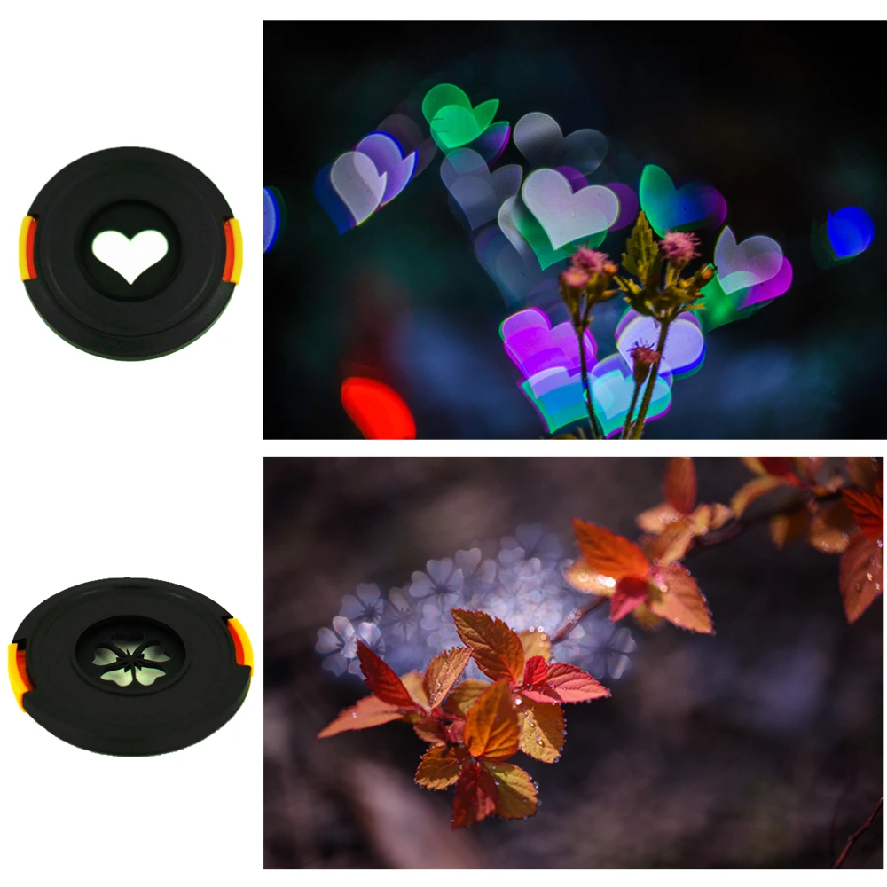 Bokeh Masters Kit Lens Cap Cover Filter for Canon Nikon Sony Yongnuo Prime Lenses Artistic Romantic Night Scene Photo