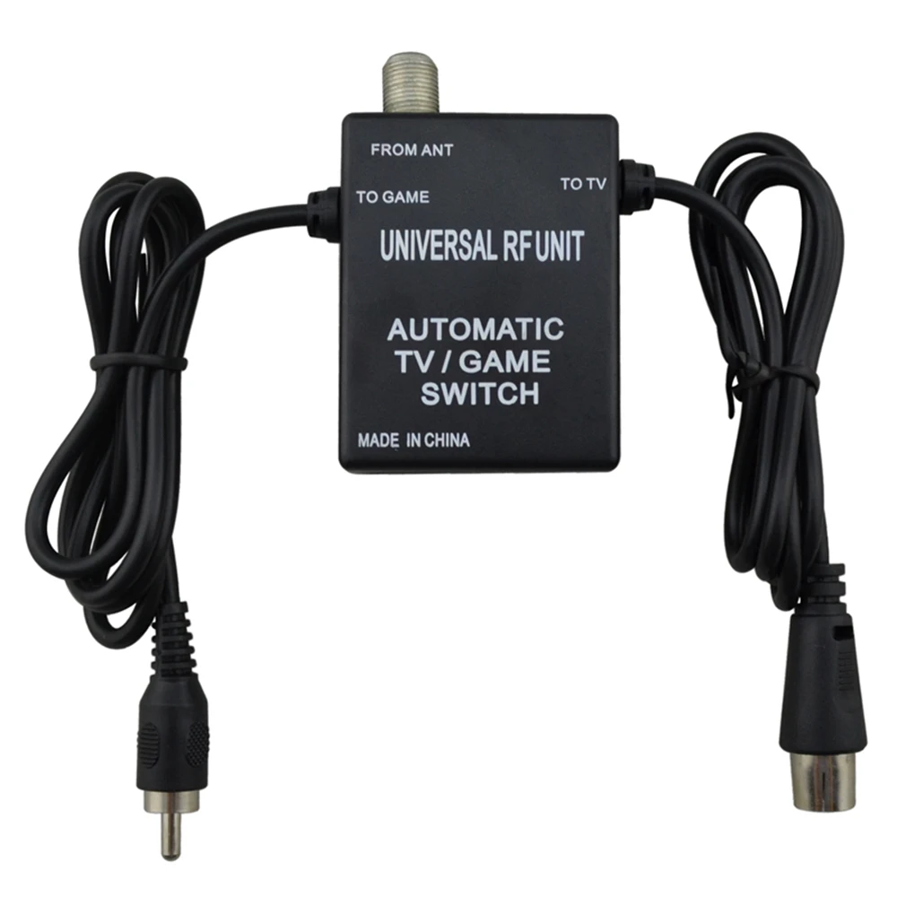 100 pcs 3 in 1 Universal RF Unit Adapter Cable Automatic TV Game Switch for Super  for NES for SNES for SEGA Genesis