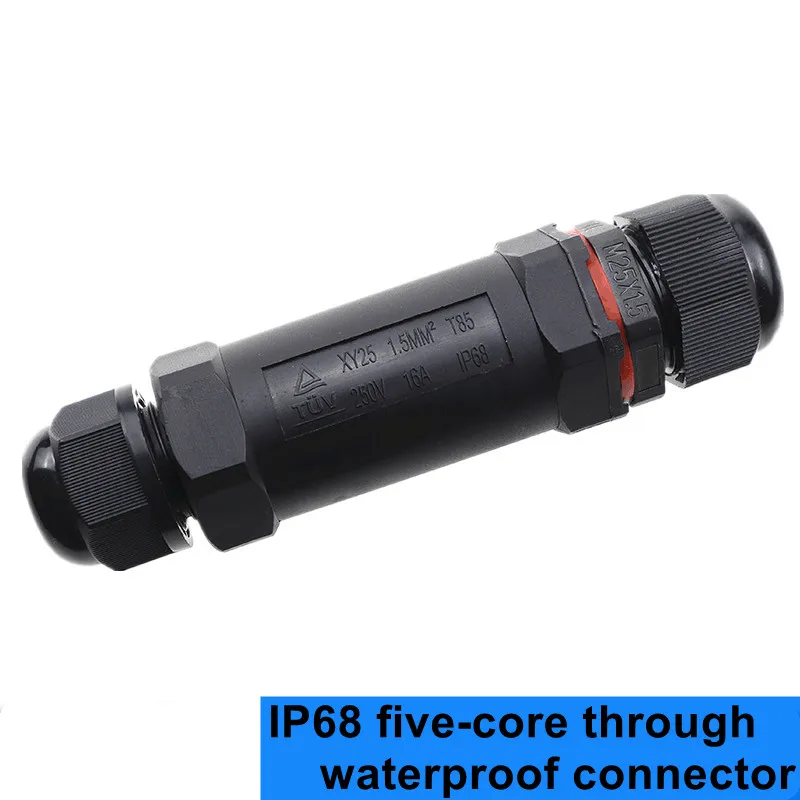 2pcs/lot IP68 Waterproof Connector Assembly Type Wire And Cable Quick Connector 3Pin/5PIN Outdoor LED Lighting Sealed Connector