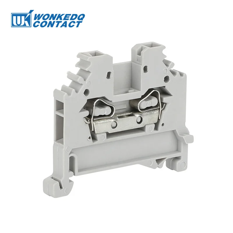 10Pcs 280-101 Spring-Cage Connection Mount 2-Conductor Plug 2.5 mm² 280 101 Clamp Wire Connector Din Rail Terminal Block