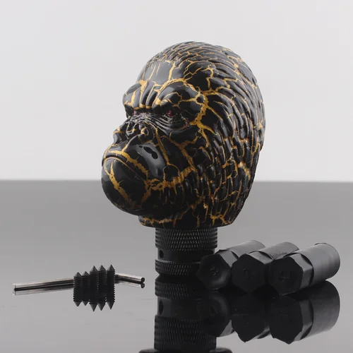 Imagen 2 del producto Perilla de palanca de cambios Manual Universal para coche, perilla de palanca de cambios de estilo grieta para Sedan Coupe Crossover Wagon Hatchback Truck SUV