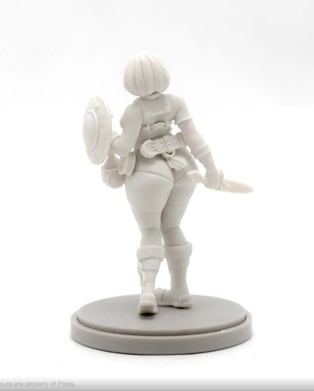 30mm Resin Figure model kits King-dom death Novice Unassembled and unpainted 040